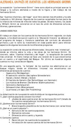 ALEMANIA, UN PA&Iacute;S DE CUENTOS: LOS HERMANOS GRIMM