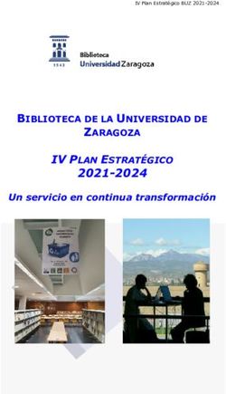 2021-2024 IV PLAN ESTRATÉGICO - BIBLIOTECA DE LA UNIVERSIDAD DE ZARAGOZA - Biblioteca de la ...