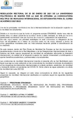 RESOLUCIÓN RECTORAL DE 25 DE ENERO DE 2021 DE LA UNIVERSIDAD POLITÉCNICA DE MADRID POR LA QUE SE APRUEBA LA CONVOCATORIA MÚLTIPLE DE MOVILIDAD ...