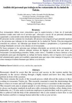 Análisis del personal que trabaja en los restaurantes de la ciudad de