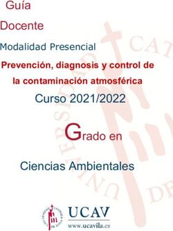 Grado en - Guía Docente Prevención, diagnosis y control de Modalidad Presencial - UCAV