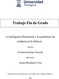 Trabajo Fin de Grado La Inteligencia Emocional y los problemas de conducta en la Infancia - Universidad de Zaragoza