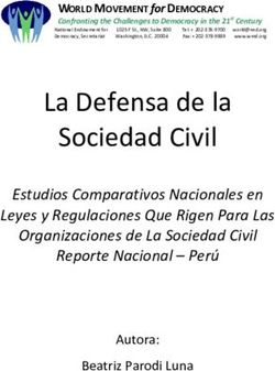 La Defensa de la Sociedad Civil - Estudios Comparativos Nacionales en Leyes y Regulaciones Que Rigen Para Las Organizaciones de La Sociedad Civil ...