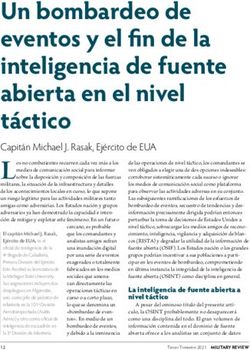 Un bombardeo de eventos y el fin de la inteligencia de fuente abierta en el nivel t&aacute;ctico
