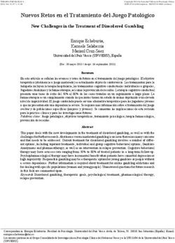 Nuevos Retos en el Tratamiento del juego Patol&oacute;gico