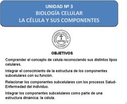 BIOLOG&Iacute;A CELULAR LA C&Eacute;LULA Y SUS COMPONENTES