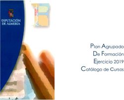 Plan Agrupado De Formación Ejercicio 2019 Catálogo de cursos - Diputación Provincial de Almería