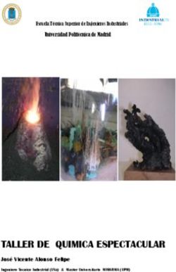 TALLER DE QUIMICA ESPECTACULAR