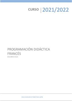 CURSO 2021/2022 - PROGRAMACIÓN DIDÁCTICA FRANCÉS SEGUNDO CICLO - Colegio Cristo Rey Jaén