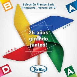 25 años girando juntos! - Selección Plantes Bada Primavera - Verano 2019