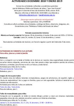 ACTIVIDADES DICIEMBRE 2018 Y ENERO 2019 - Universidad de Guadalajara