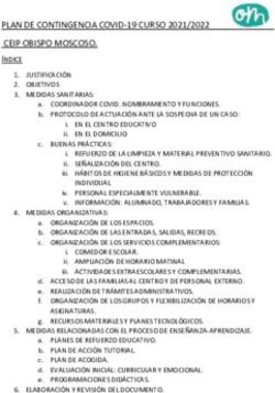 PLAN DE CONTINGENCIA COVID-19 CURSO 2021/2022 CEIP OBISPO MOSCOSO.