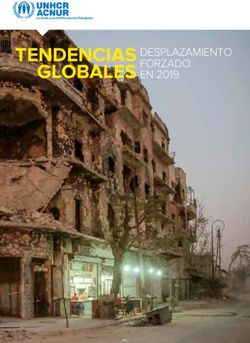 TENDENCIAS GLOBALES DESPLAZAMIENTO FORZADO EN 2019
