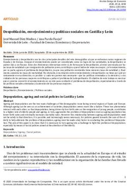 ARTÍCULO OPENACCESS Despoblación, envejecimiento y políticas sociales en Castilla y León - rev USC