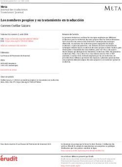 Los nombres propios y su tratamiento en traducci&oacute;n - &Eacute;rudit