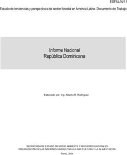 Rep&uacute;blica Dominicana Informe Nacional