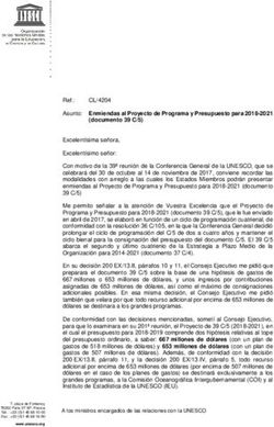 Asunto: Enmiendas al Proyecto de Programa y Presupuesto para 2018-2021 - Unesco