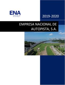 EMPRESA NACIONAL DE AUTOPISTA, S.A 2019-2020 - ENA Corredores