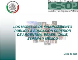 LOS MODELOS DE FINANCIAMIENTO PÚBLICO A EDUCACIÓN SUPERIOR DE ARGENTINA, BRASIL, CHILE, ESPAÑA Y MÉXICO - Julio de 2005