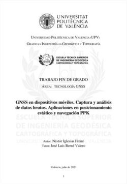 GNSS en dispositivos m&oacute;viles. Captura y an&aacute;lisis de datos brutos. Aplicaciones en posicionamiento est&aacute;tico y navegaci&oacute;n PPK