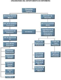 ORGANIGRAMA DEL DEPARTAMENTO DE ENFERMERIA