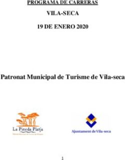 VILA-SECA 19 DE ENERO 2020 - Patronat Municipal de Turisme de Vila-seca PROGRAMA DE CARRERAS