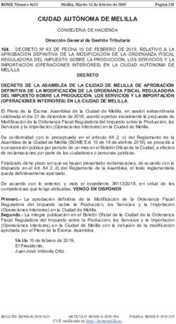 CIUDAD AUT&Oacute;NOMA DE MELILLA