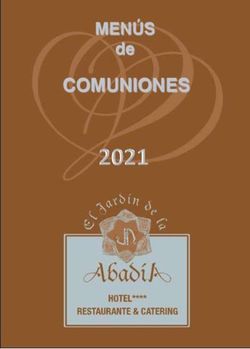 COMUNIONES MEN&Uacute;S de - Hotel El Jard&iacute;n de la Abad&iacute;a