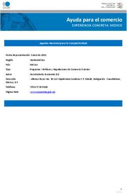 Ayuda para el comercio - EXPERIENCIA CONCRETA: MEXICO