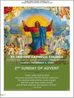 SECOND SUNDAY OF ADVENT | DECEMBER 5, 2021