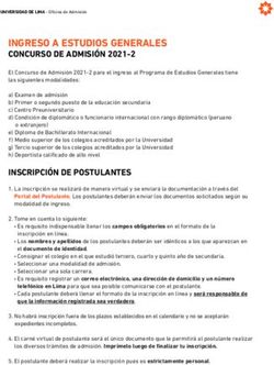 INGRESO A ESTUDIOS GENERALES - CONCURSO DE ADMISIÓN 2021-2 - Admisión Ulima