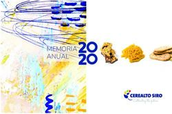 MEMORIA ANUAL - Cerealto Siro Foods