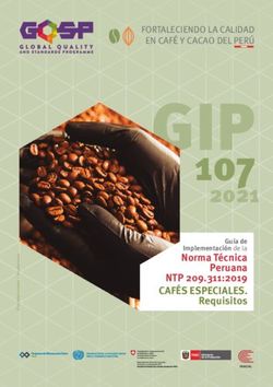 GIP107 2021 Norma T&eacute;cnica Peruana - NTP 209.311:2019 CAF&Eacute;S ESPECIALES.