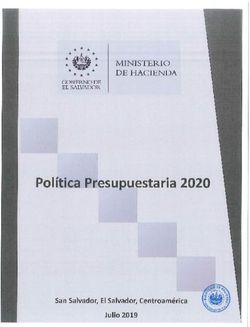 Política Presupuestaria 2020 - DE HACIENDA Eys % | MINISTERIO - Portal de Transparencia PGR
