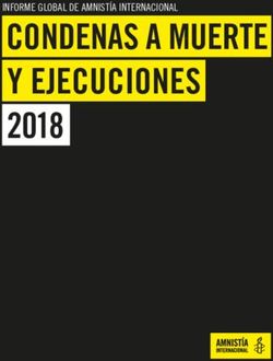 CONDENAS A MUERTE Y EJECUCIONES 2018 - INFORME GLOBAL DE AMNISTÍA INTERNACIONAL - Amnesty International