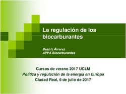 La regulaci&oacute;n de los biocarburantes - Cursos de verano 2017 UCLM Ciudad Real, 6 de julio de 2017 - APPA Renovables