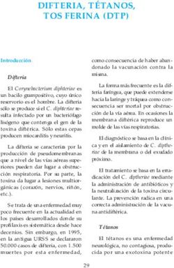 DIFTERIA, T&Eacute;TANOS, TOS FERINA (DTP)