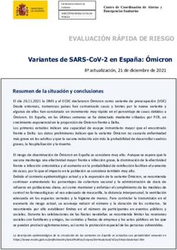EVALUACI&Oacute;N R&Aacute;PIDA DE RIESGO - VARIANTES DE SARS-COV-2 EN ESPA&Ntilde;A: &Oacute;MICRON