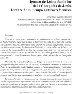 Ignacio de Loiola fundador de la Compa&ntilde;&iacute;a de Jes&uacute;s, hombre de su tiempo contrarreformista - rsbap