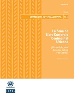 La Zona de Libre Comercio Continental Africana - Un modelo para América Latina y el Caribe? - Repositorio ...