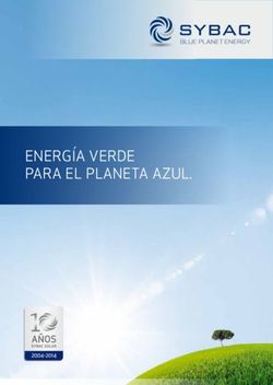 ENERGÍA VERDE PARA EL PLANETA AZUL - Sybac