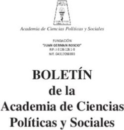 BOLETÍN de la Academia de Ciencias Políticas y Sociales