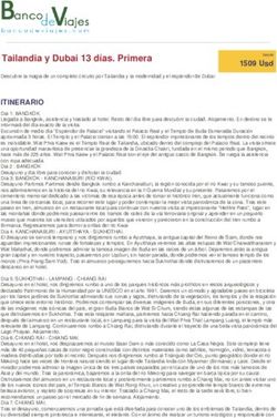 Tailandia y Dubai 13 días. Primera