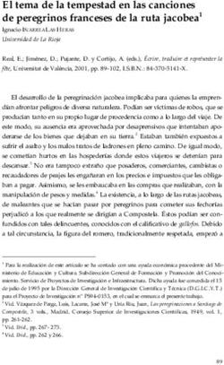El tema de la tempestad en las canciones de peregrinos franceses de la ruta jacobea1