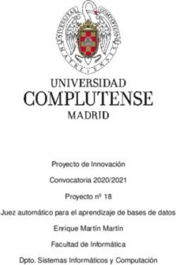 Proyecto de Innovaci&oacute;n Convocatoria 2020/2021 Proyecto n&ordm; 18 Juez autom&aacute;tico para el aprendizaje de bases de datos Enrique Mart&iacute;n Mart&iacute;n Facultad ...