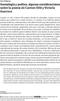 Genealog&iacute;a y po&eacute;tica: algunas consideraciones sobre la poes&iacute;a de Carmen Oll&eacute; y Victoria Guerrero
