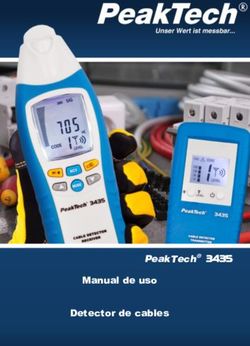 Manual de uso Detector de cables