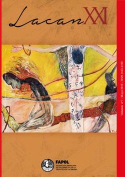 LacanREVISTA FAPOL ONLINE XXI - Lacan XXI