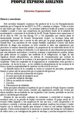 PEOPLE EXPRESS AIRLINES - Estructura Organizacional