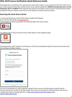 2021-2022 Course Verification Quick Reference Guide - AJH ...